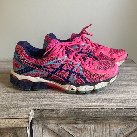 Asics Gel Flux 2 Pink Athletic Sneakers - Picture 1 of 5
